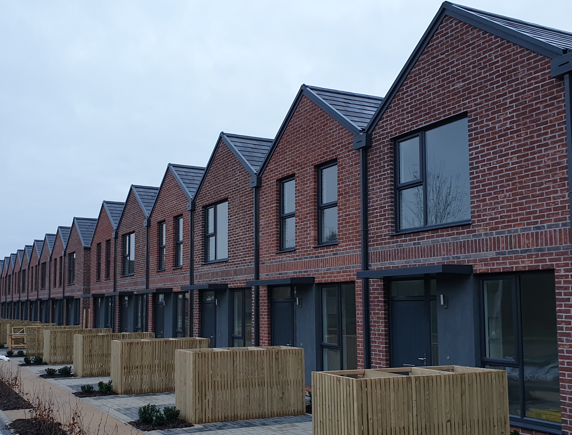 CGI of the two bed houses at White Road in Chatham