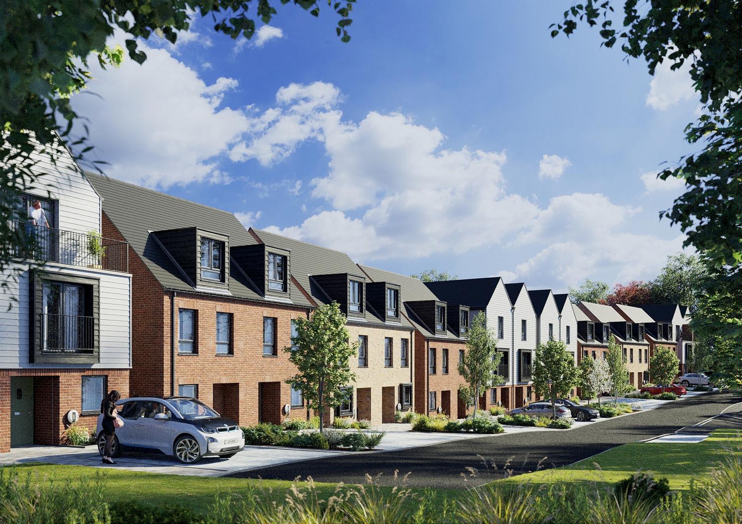 Shared ownership houses Pier Road, Gillingham mhs homes